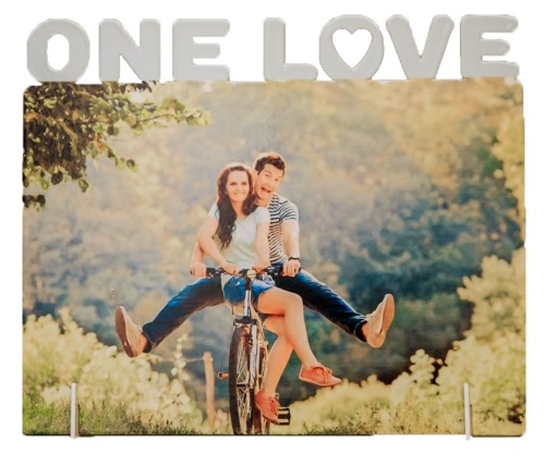 картинка Фоторамка металлическая "One Love" от Копицентра Прайм