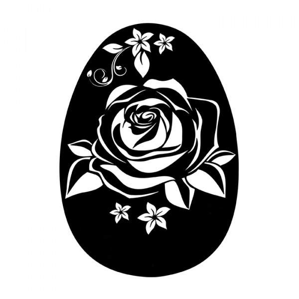 картинка Чайная ложка с гравировкой "Роза", без надписи от Копицентра Прайм