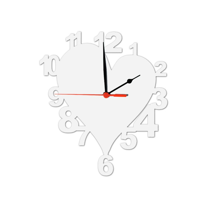картинка Часы деревянные "СЕРДЦЕ", 19х21 см от Копицентра Прайм